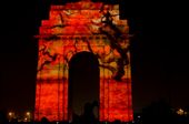 Originally known as the All India War Memorial, India Gate is the national monument of India, situated in the heart of New Delhi. Picture was taken during the celebration of 60th Anniversary of Japan-India Diplomatic Relations. Bit dramatic and loud in colors.: by sabbyy, Views[1239]