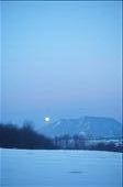 Traveling down the Autobahn at 100km/h, trees blurred, moon following behind: by sabinarysnik, Views[1030]