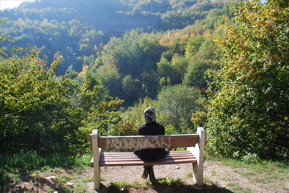 Sitting idly admiring the natural beauty of Bosnia and Herzegovina’s capital city Sarajevo. 