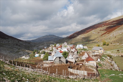 The village of Lukomir located in the Bjelasnica Mountains, the highest populated altitude in Bosnia and Herzegovina. The last few weeks of good weather are visible before the heavy snowfall arrives forcing the families to evacuate to lower ground to spend the whole of winter. 