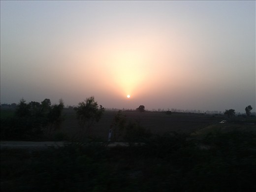 the sunset view  from my fields one of my favourate place.