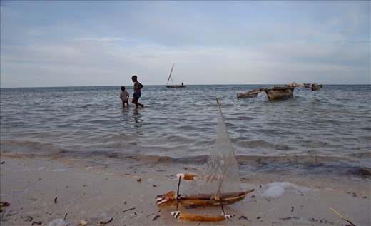 Through play a fisherman’s skills are passed on to the next generation