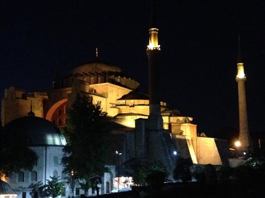 The Hagia Sophia Mosque, built in the 4th century A.D. Taken from the rooftop at the Four Seasons hotel, which by the way is not only beautiful but has a great happy hour.