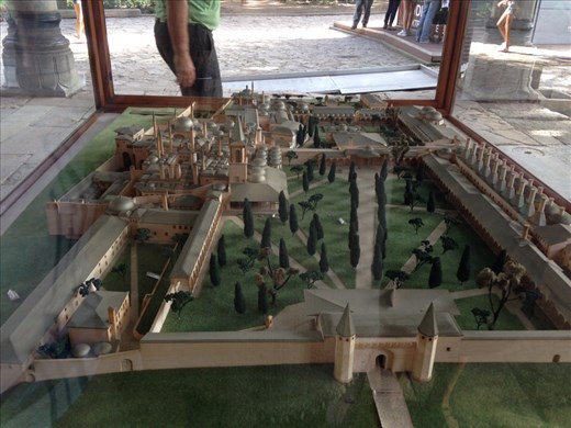 The model of Topkapi Palace, home to the Ottoman empire for over 600 years. Used to be 185 acres, now  only 90 acres.
