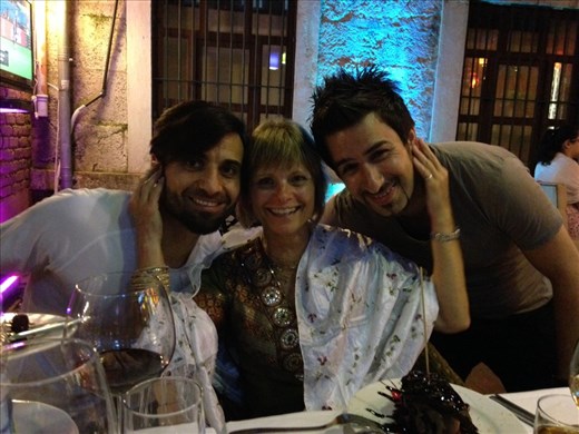 A birthday is not always just a birthday. Tomie's birthday was yesterday and we had a magical (and delicious) dinner. Both of our waiters took extra special good care of her. So cute.