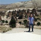 At the Goreme open air museum. B and the Fairy Chimneys. :): by sailor1girl, Views[204]