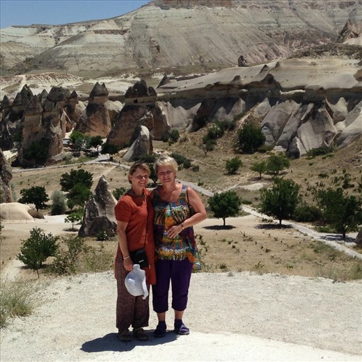 The girls and the Fairy Chimneys!