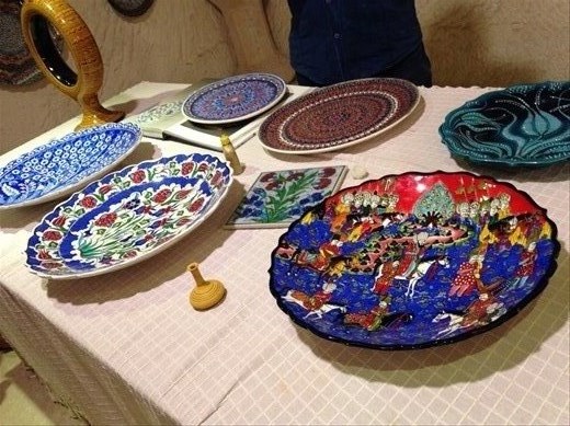 Hand painted each piece. Some are 3 dimensional. Beautiful, right?