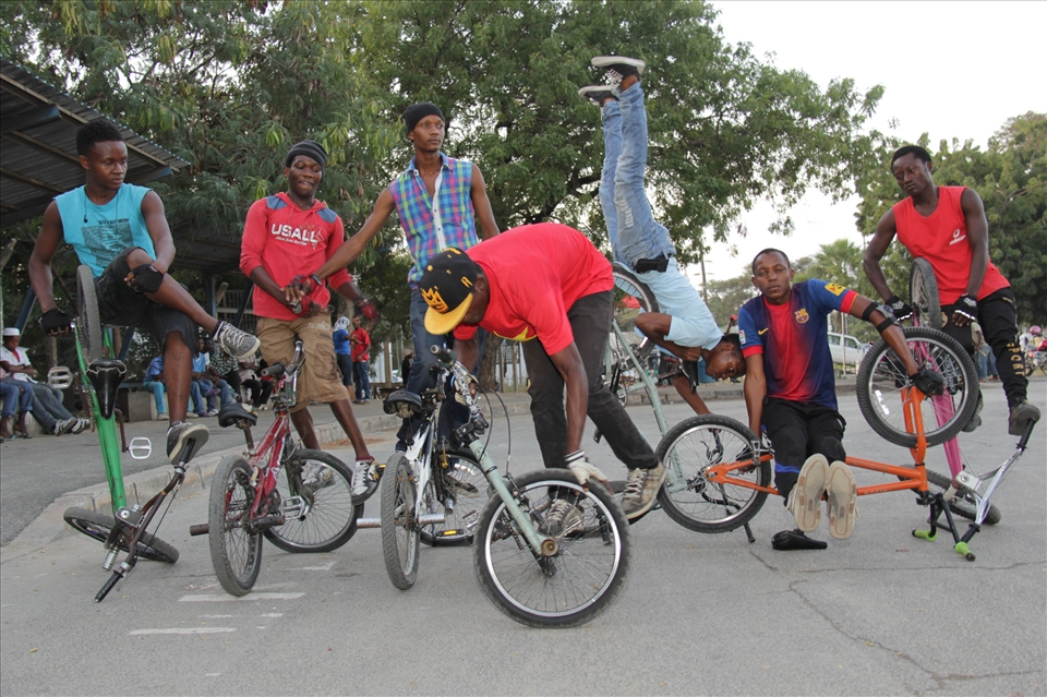 Meet the Biker Boys; a group of boys in their teens and early twenties from diverse backgrounds who love to do stunts on their second hand BMX bicycles at the Morocco bus stand in Dar es Salaam, Tanzania.

Every evening, the Biker Boys meet up at the bus stand and perform various stunts for the adrenaline rush.
