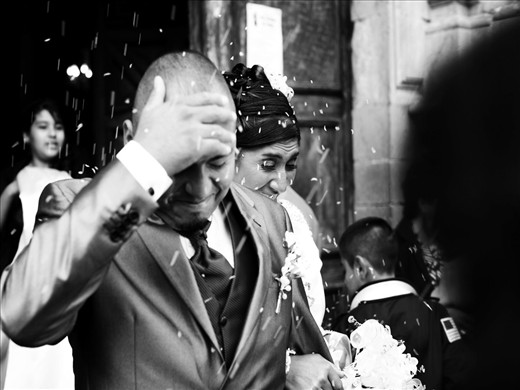 just marriend (getting rice)