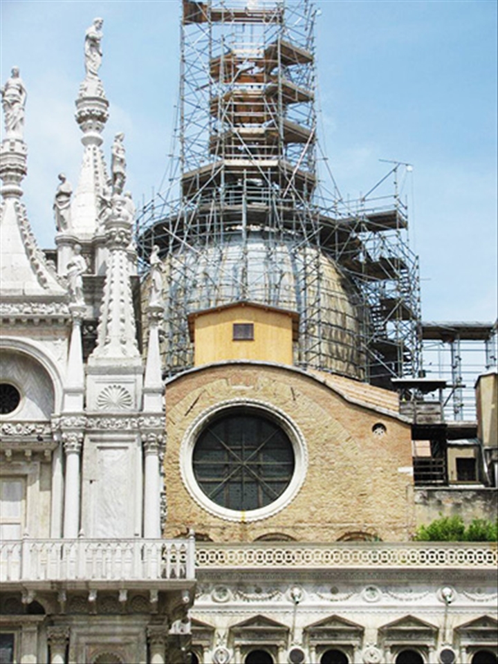 Historic cathedral, showcasing both original beauty and changes to come