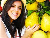 Italian girl at Lemoncello stand on the island of Capri: by samannmiller, Views[567]
