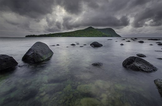 Between a rock and a hard place, Taken from Pele Island looking at Nguna Island