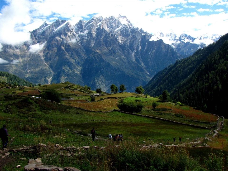 On we walked forgetting and forgiving everything behind. Just walked and walked, disconnecting our minds from our legs and pushing ourselves for that ten extra steps and then another twenty. Until we reach our destination and taking in every little detail from the trek.