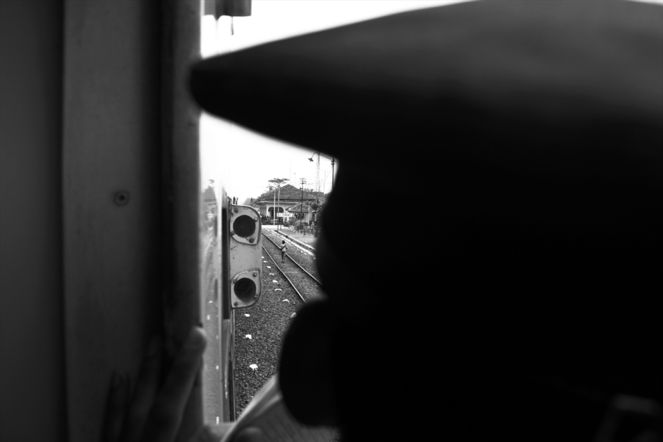 Photo #4 - THE RESOLUTION

The train made an unscheduled stop. The ticket inspector made it clear - no free rides on his train.