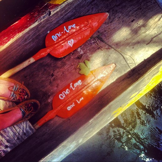 Exploring the islands of Lake Bunyoni in a canoe made from a hollowed out tree.