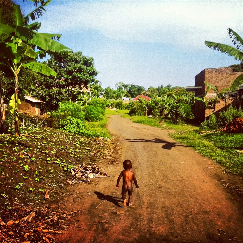 Captured while walking home in my village after a hug from my little friend!