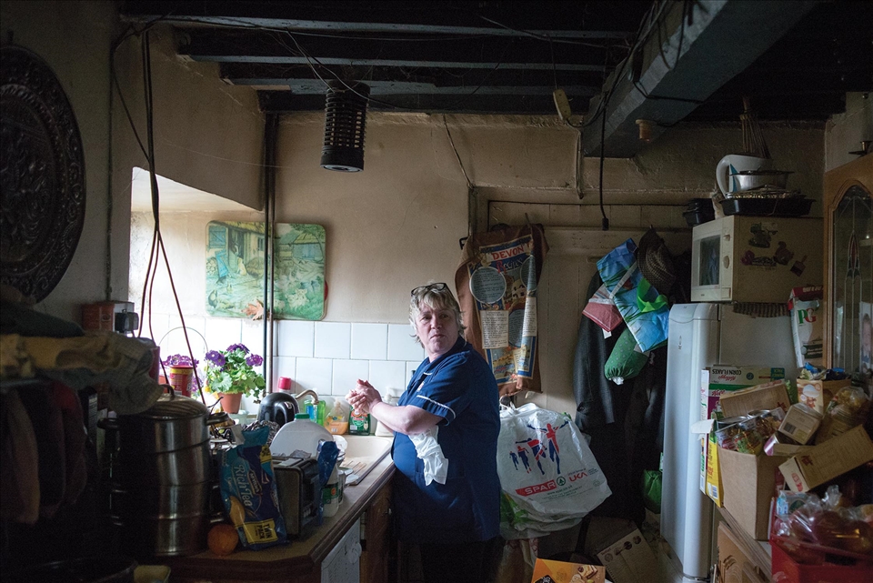 Jackie O' Leary works as a district nurse in the small town of Usk, South Wales
