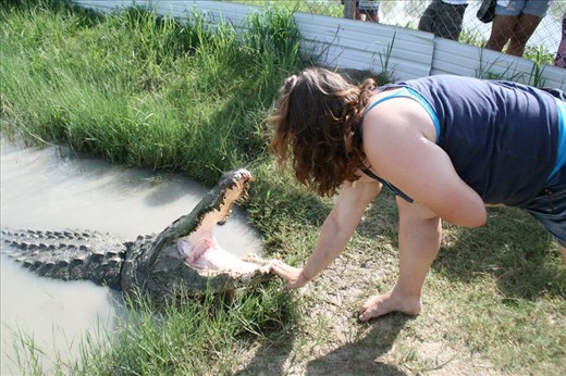 Me playing with Big Al. Photo taken by Kimberly Estillette