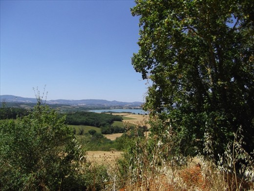 Typical view around Lago Trasimeno area. 