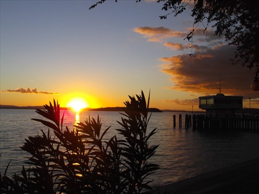 The sunsets from Passignano over Lago Trasimeno are amazing. 