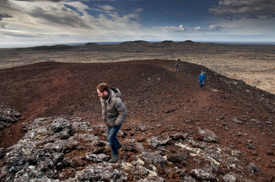 In April 2012 the rugged shoreline of Snaefellsnes National Park became the scene for another extraordinary event. As if the volcano had spit out one of Jules Verne's fictitious creatures, the carcass of one of the most fascinating and mysterious ocean animals of our times had beached right at the bottom of the snow-covered, incandescent peak of Snaefellsjökull. A group of scientists and photographers set out to Snaefellsnes in order to inspect the carcass of a male sperm whale.