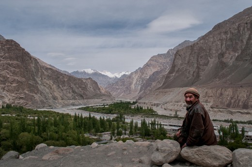 The Nubra Valley is a far-out high altitude desert nestled between the Himalayan and Karakoram ranges. Most of Nubra is inhabited by Buddhist Ladakhis who speak Ladakhi; but on the western end along the Shyok River, in Changmar, Bokdang and Turtuk, people are Balti – they speak Balti and are Shia and Nurbakshia Muslims by faith. Once upon a time Turtuk, now the last village on the Indian side, was a prosperous little settlement on the Caravan Route from Leh to Baltistan. The ancient trail was broken during India-Pakistan partition and Turtuk found itself stranded on the LOC (seen in the distance). Men lost their occupation and the pressure of population upon scarce resources became oppressive.