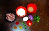 Ingredients for the Keema Golis.: by sanjana, Views[301]