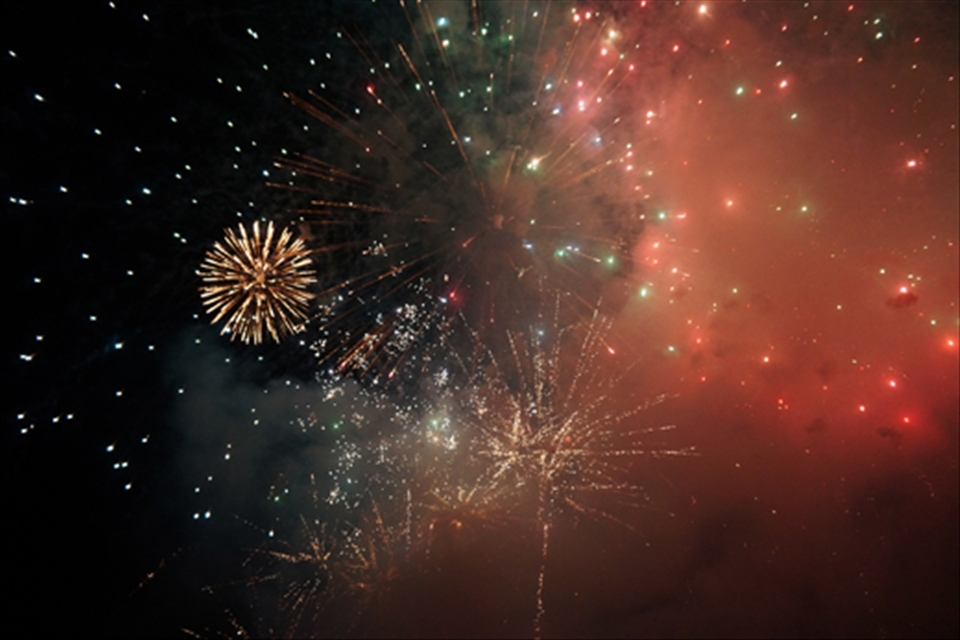 For the big finale of the festival: A firework show