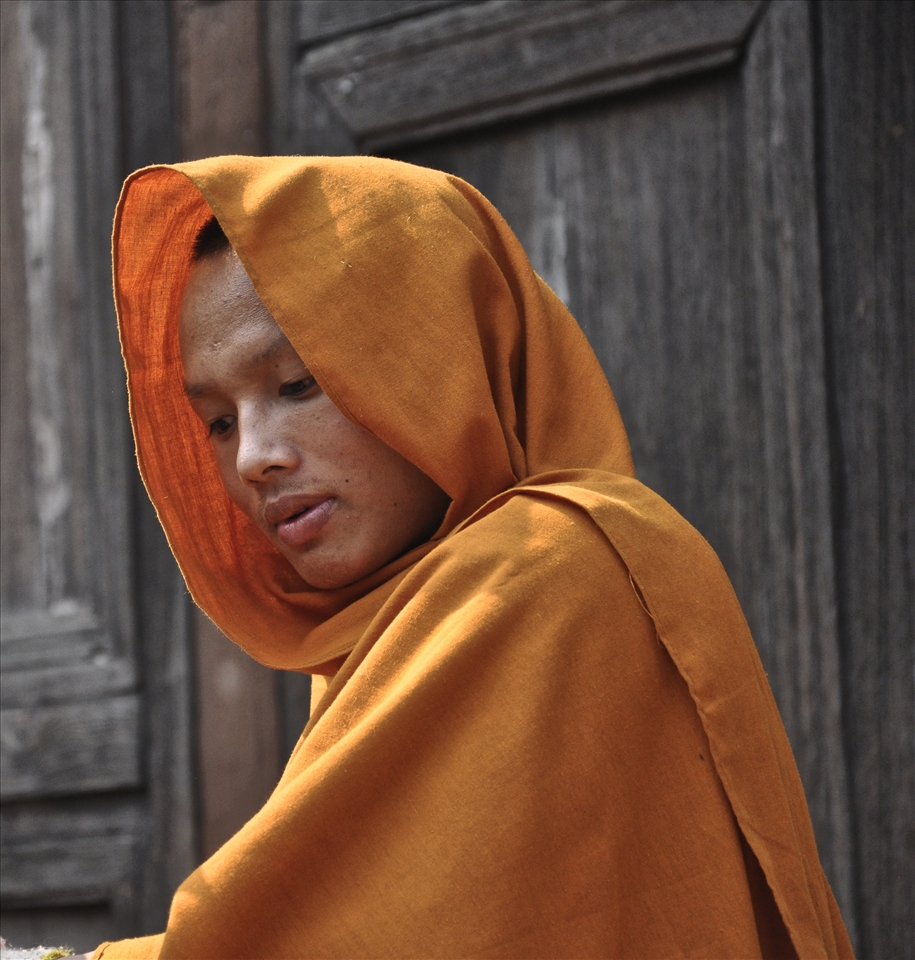 A young Buddhist monk in Chiang Mai. 