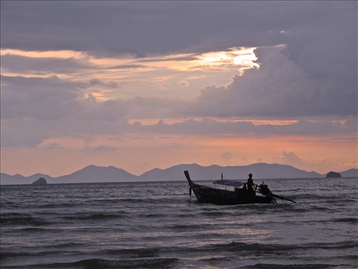 A local seaman living at the redeem of the ocean. Krabi, Thailand.  