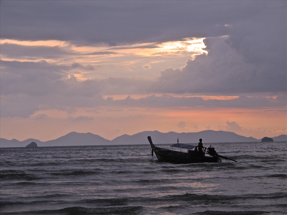 A local seaman living at the redeem of the ocean. Krabi, Thailand.  