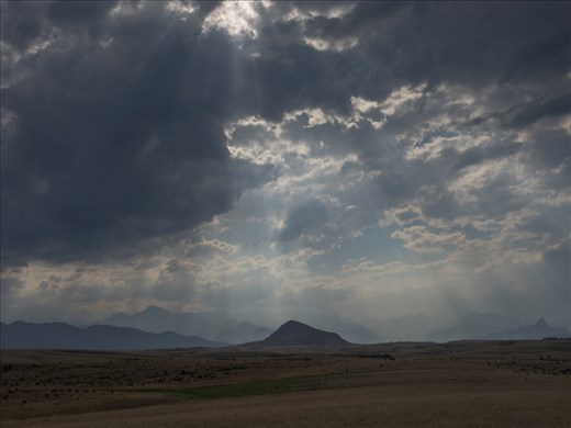 The eastern escarpment of Madagascar and the beginning of an expansive plateau. The rocks of these mountains are shared with India, having only broken off from Madagascar approximately 65 million years ago.  