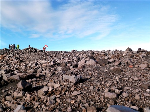 The top of Mount Semeru, Mahameru. You can find a perfect peaceful place here. One thing I realized when I was here: Indonesia is very beautiful. There's no place like Indonesia. A beautiful archipelago.