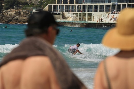 Others head out into the ocean to shake off the cobwebs with a swim or a surf.