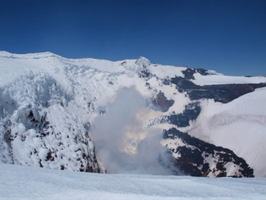 Smoking crater