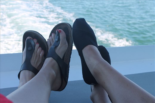 Brenda and I, living the life. 