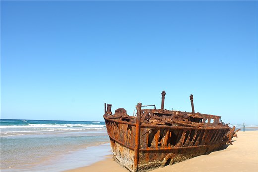 Shipwreck on Fraser Island.