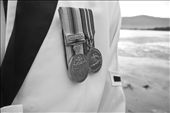 A sailor wears his two earned medals on his left side of his uniform over his heart. The medal on the left side of the photo is the Australian service medal, awarded for peacetime operations and the medal on the right side is the Four year service medal, awarded to all military personnel for committing part of their lives to the protection of their country and loved ones.
: by sarahmcdonald, Views[704]