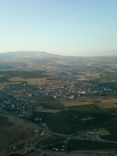 View from the top of Mount Arbel