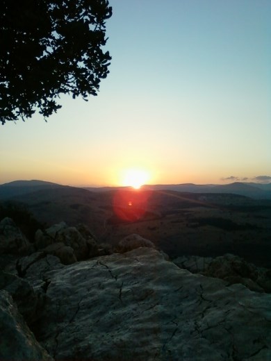 Sunset from Mount Arbel