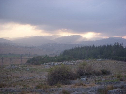 A cloudy morning at work!