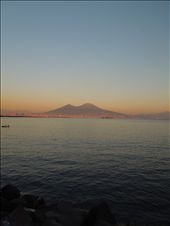 The Vesuvius at sunset takes a special beauty wraps in the red of clouds.: by sarass93, Views[274]