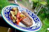 The finished product - lamb with traditional marinade and fried vegetables: by sarepa, Views[279]