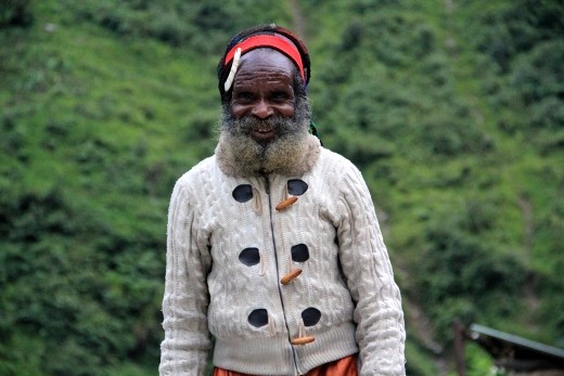 This old man from Amungme tribe very hospitable & funny
