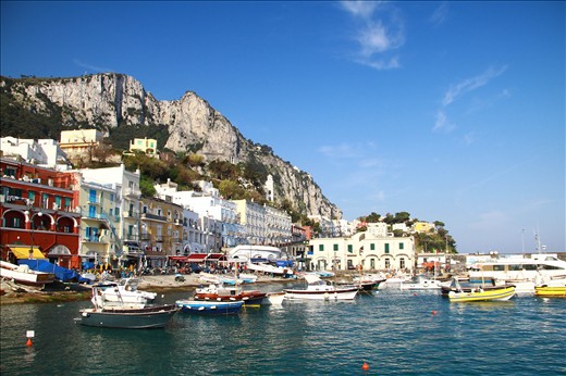 Clean air and sea breeze as we go through the Island of Capri.