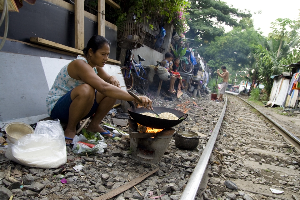Preparing the dinner.
