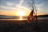 Sunset on beach: by sascha_seyschab, Views[377]