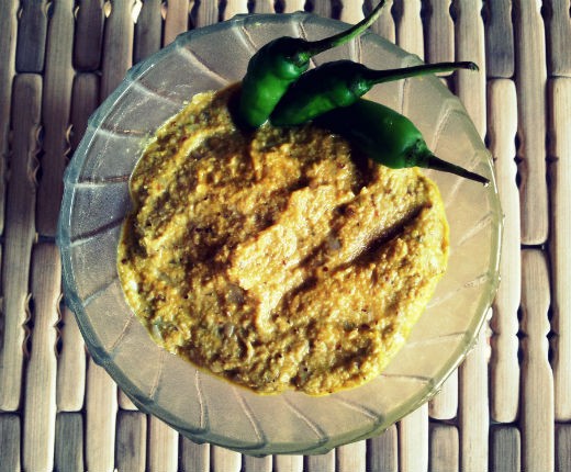 Banana flower chutney that can double up as a dip or spread