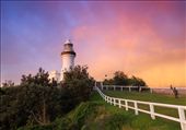 Rainbow before the storm at Byron Bay Light House: by sauravregmi, Views[491]